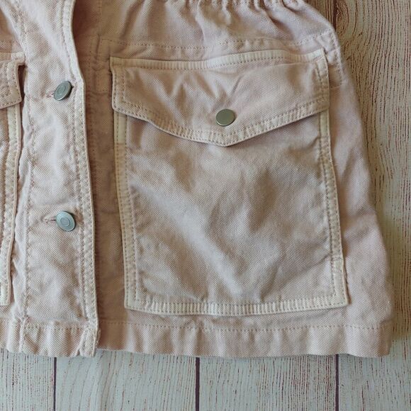 GAP pale pink tencel utility jacket sz S - Picture 9 of 12